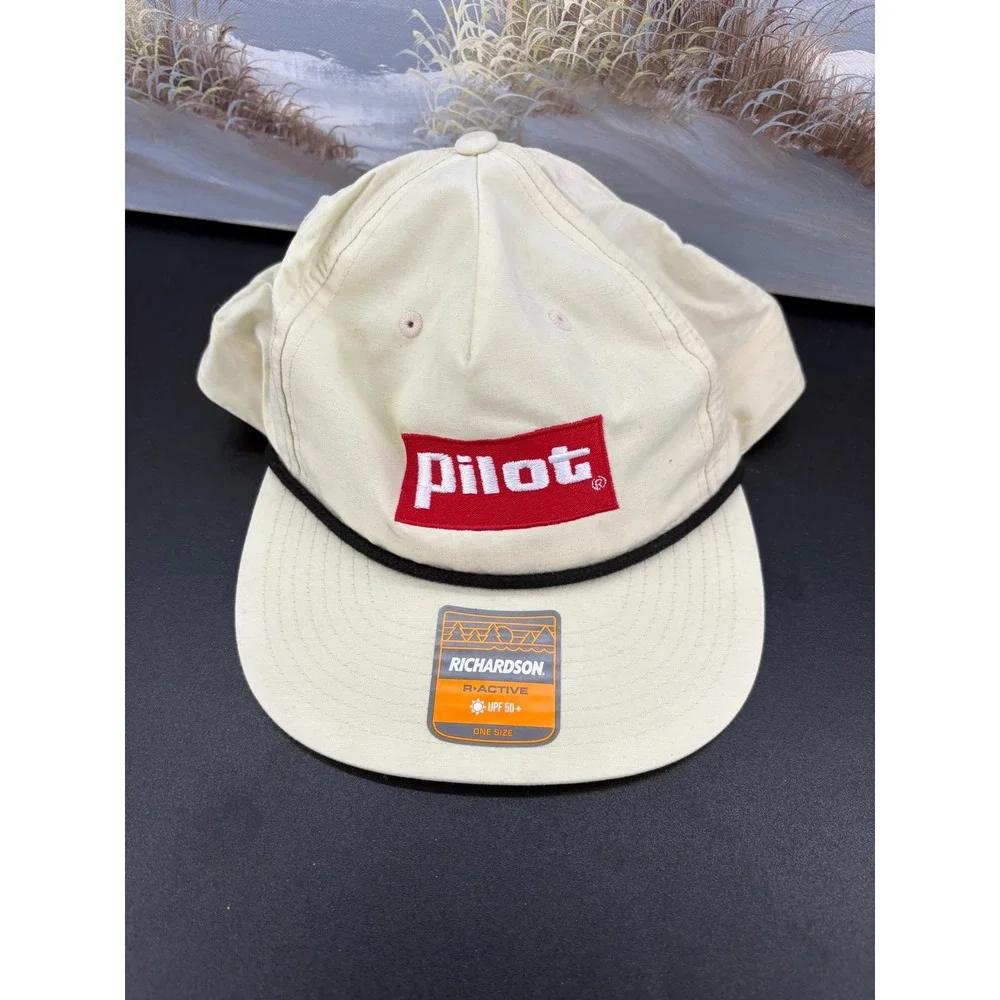 Richardson 256 Pilot Flying J Rope Hat Cream Snapback R-Active UPF 50+ Cap